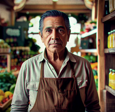 vendedor de abarrotes